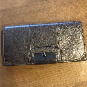 Coach metallic gold wallet